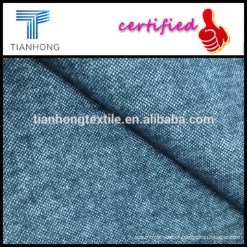 spandex fils teinté de poids lourd coton tissé technic denim brossé tissu extensible de flanelle pour jeans skinny